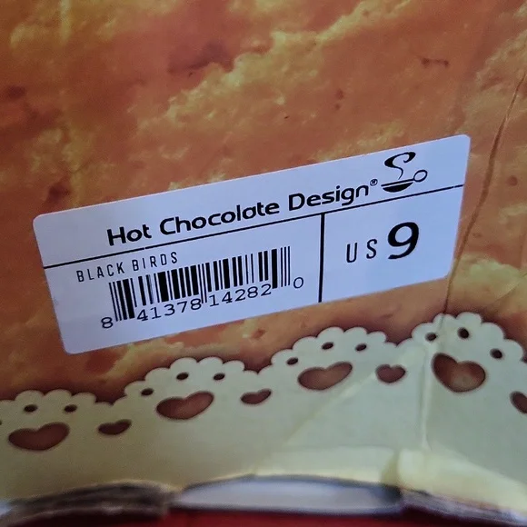 Hot Chocolate Design Black Birds Sandal - Picture 15 of 16